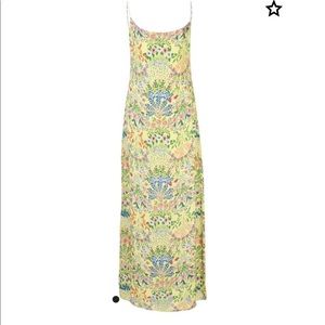 Silk floral maxi dress